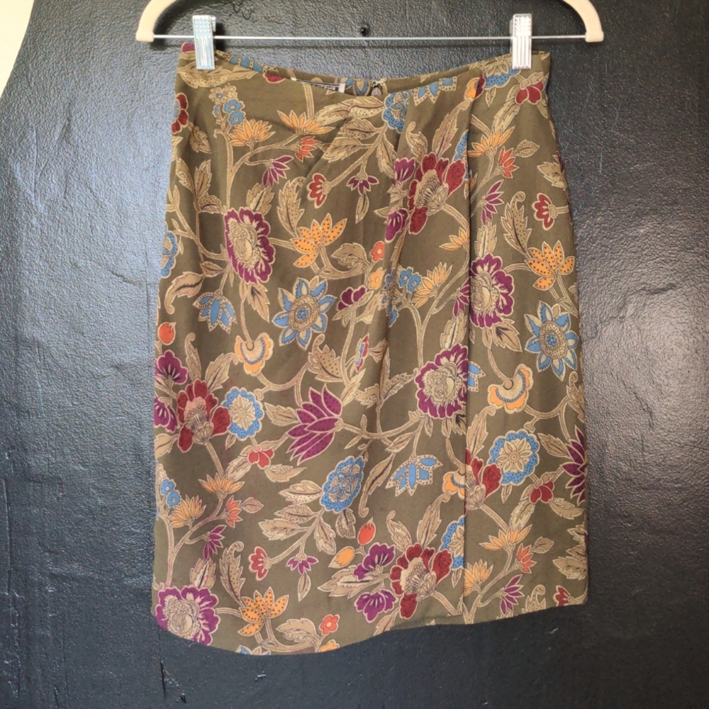 Ann Klein Floral Skirt